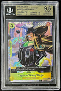 BGS 9.5 One Piece OP04-100 R* Capone"Gang"Bege Full Art - English - PRB01-Graded