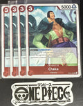 4x One Piece OP04-008 R Chaka - English - Foil - Play Set - TCG - NM/M