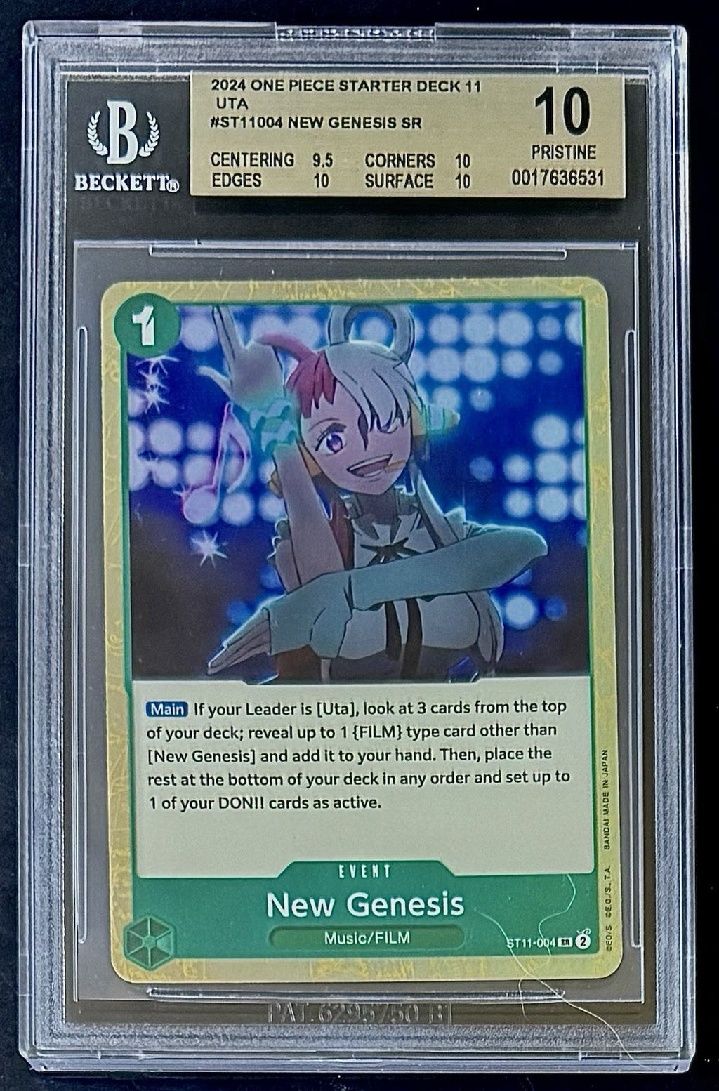 BGS 10 One Piece ST11-004 SR - New Genesis - EN - Foil - Green Uta