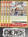 4x One Piece OP02-022 UC Whitebeard Pirates - English - Playset - Regular - NM/M