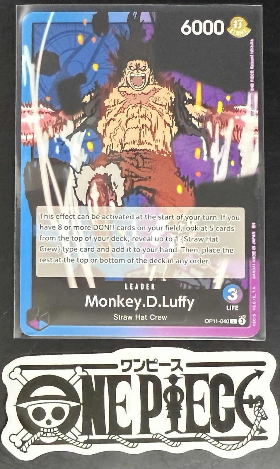 One Piece OP11-040 L - Monkey.D.Luffy - ENG - Regular - TCG - NM/M