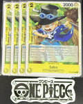 4x One Piece ST13-007 C Sabo - ENG - Regular - Playset - TCG - NM/M