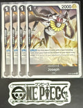 4x One Piece OP07-092 UC Joseph - English - Regular - Play Set - NM/M