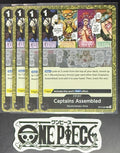4 x One Piece OP12-097 R Captains Assembled - English - Foil - Playset - NM/M