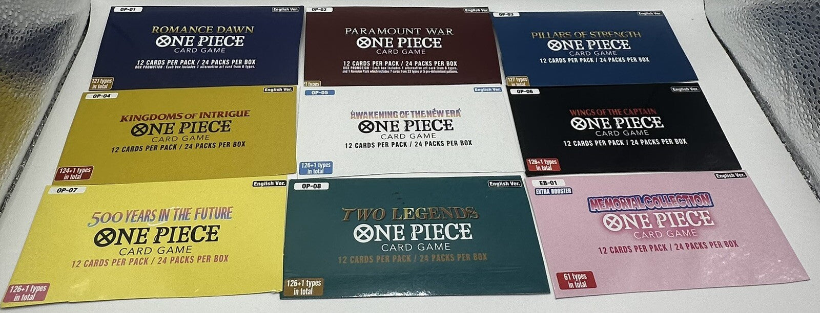 One Piece TCG - 50 Bulk Lot Mixed Cards. No Doubles - C & UC  ENG - NM/M