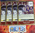 4x One Piece OP07-016 R Galaxy Wink - ENG - Foil - Playset - TCG - NM/M