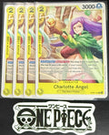 4x One Piece OP08-101 C Charlotte Angel - ENG - Regular - Play Set - TCG - NM/M