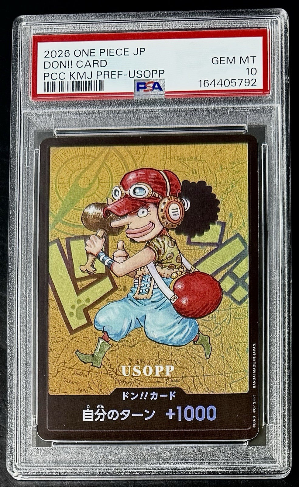PSA 10 One Piece Don Card - Usopp - JP - Kumamoto Prefecture Special Don!!