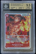 BGS 9.5 One Piece ST15-005 SR - Portgas.D.Ace - EN - Foil - Red Edward.Newgate