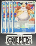 4x One Piece OP09-053 UC Mohji - English - Regular - Playset - TCG - NM/M