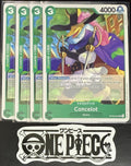 4x One Piece OP08-024 UC Concelot - ENG - Regular - Play Set - TCG - NM/M