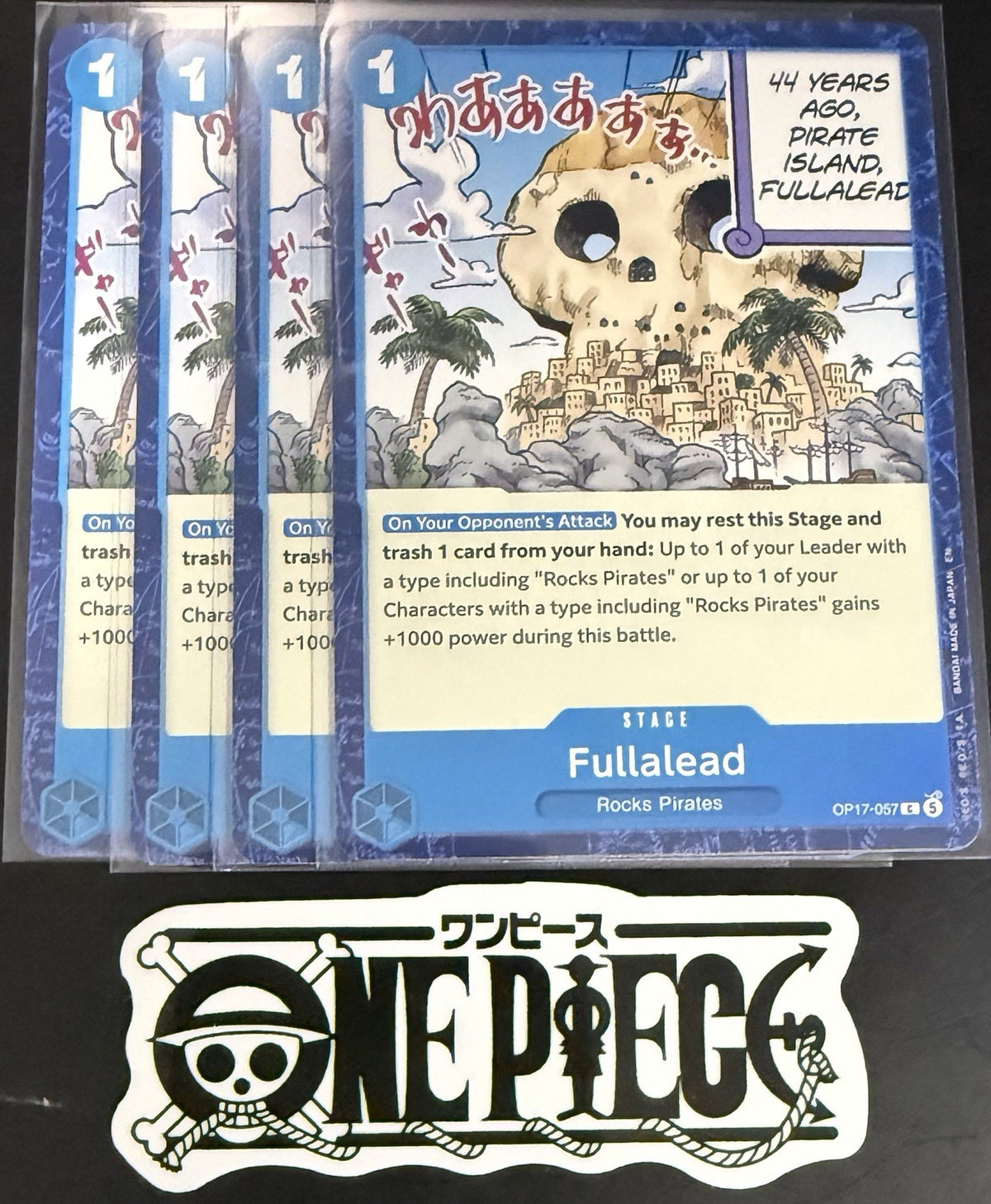 4x One Piece OP17-057 C - Fullalead - EN - Regular - Play Set - TCG - NM/M