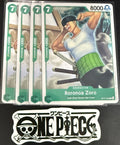 4x One Piece OP17-035 C - Roronoa Zoro - EN - Regular - Play Set - TCG - NM/M