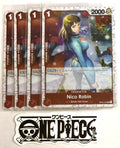 4x One Piece OP05-010 UC Nico Robin - Flag Foil - English - Play Set - TCG -Mint