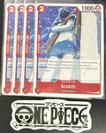 4x One Piece OP10-008 C Scotch - ENG - Regular - Playset - TCG - NM/M