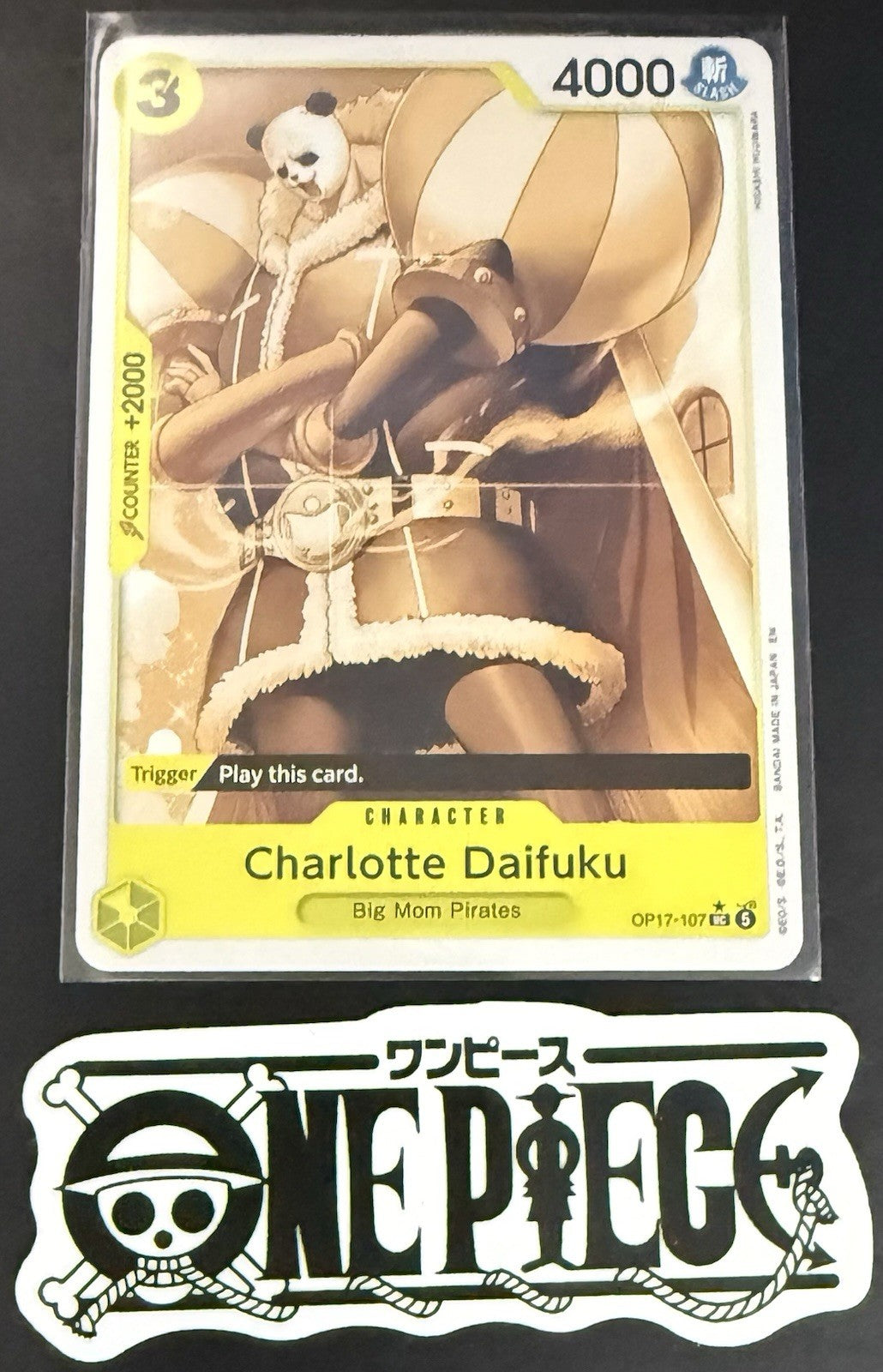 One Piece OP17-107 UC* - Charlotte Daifuku Pandaman - EN - Regular - TCG - NM/M