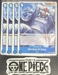 4x One Piece OP06-055 C Monkey.D.Garp - English - Regular - Playset - NM/M