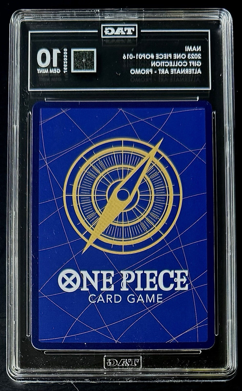 TAG 10 One Piece  OP01-016 R - Nami - Alt Art Promo - EN - Foil -Gift Collection