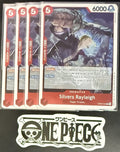 4x One Piece OP09-005 R Silvers Rayleigh - English - Foil - Playset - TCG - NM/M