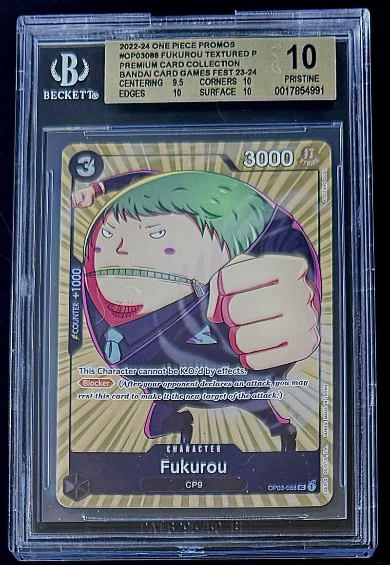 BGS 10 One Piece OP03-088 UC Fukurou - English - Premium Collection - Graded
