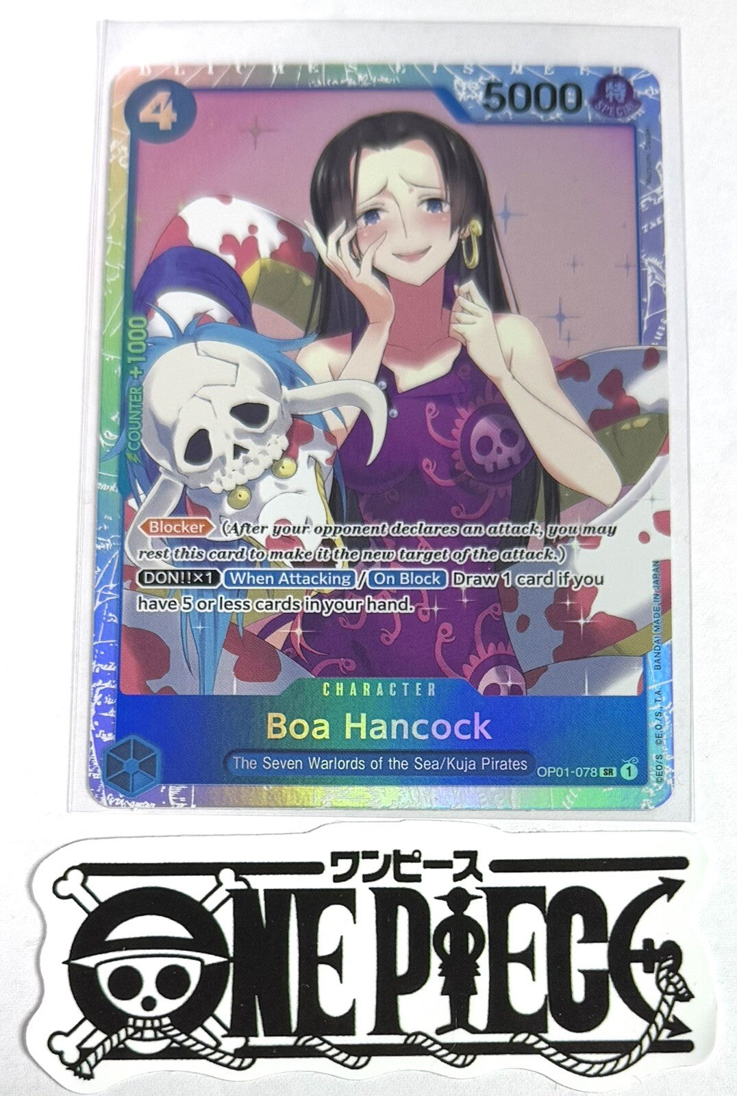 One Piece OP01-078 SR Boa Hancock - English - Foil - TCG - NM