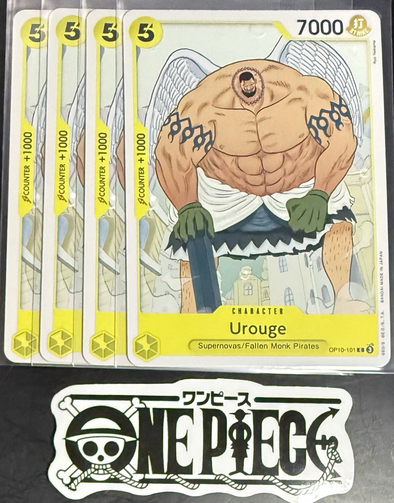 4x One Piece OP10-101 C Urouge - ENG - Regular - Playset - TCG - NM/M
