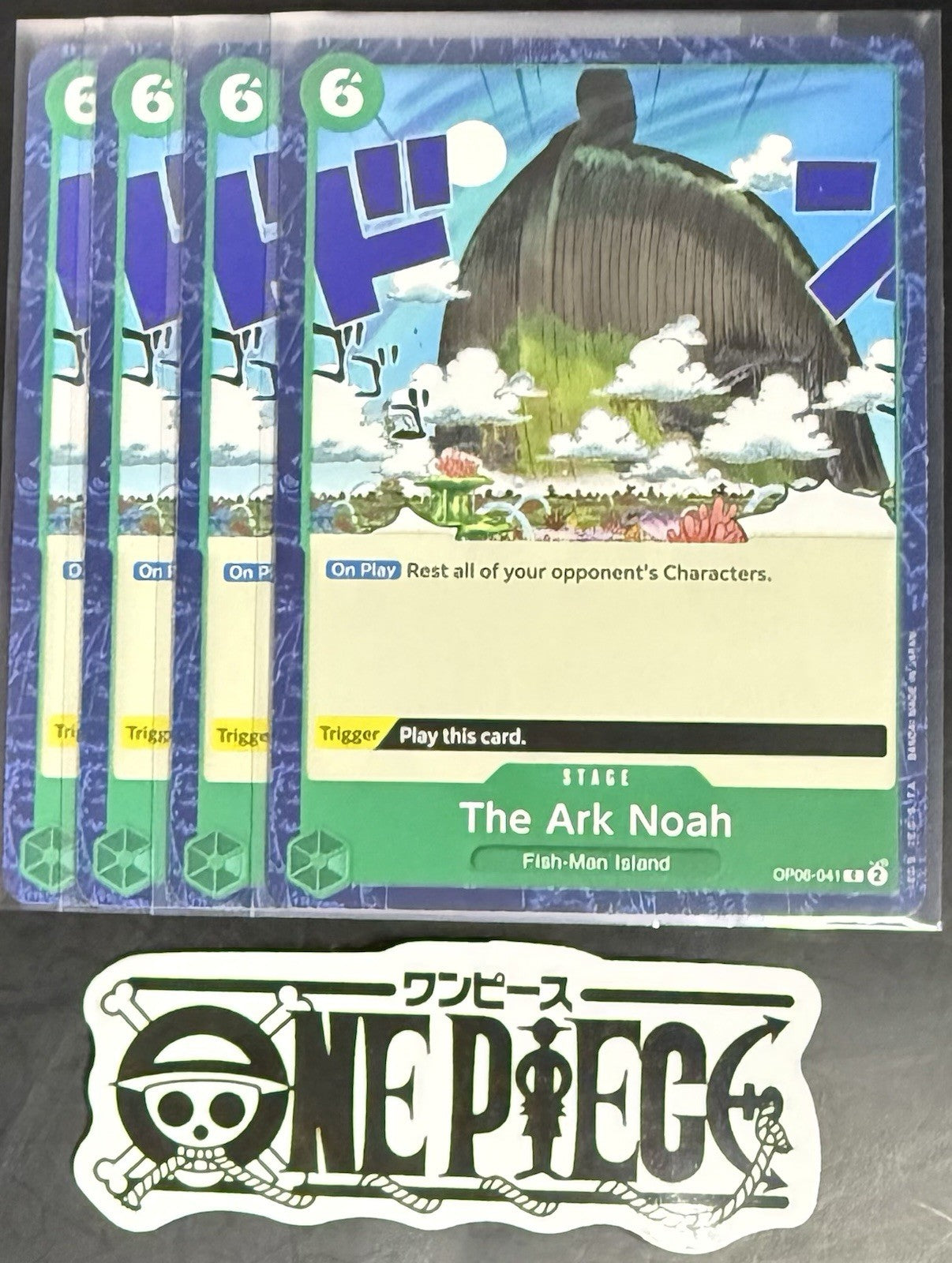 4x One Piece OP06-041 C - The Ark Noah - EN - Regular - Playset - NM/M