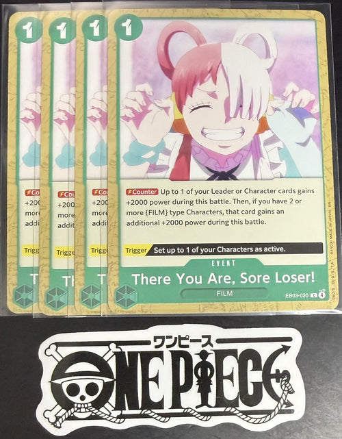 4 x One Piece EB03-020 C - There You Are, - EN - Regular - Play Set - TCG - NM/M
