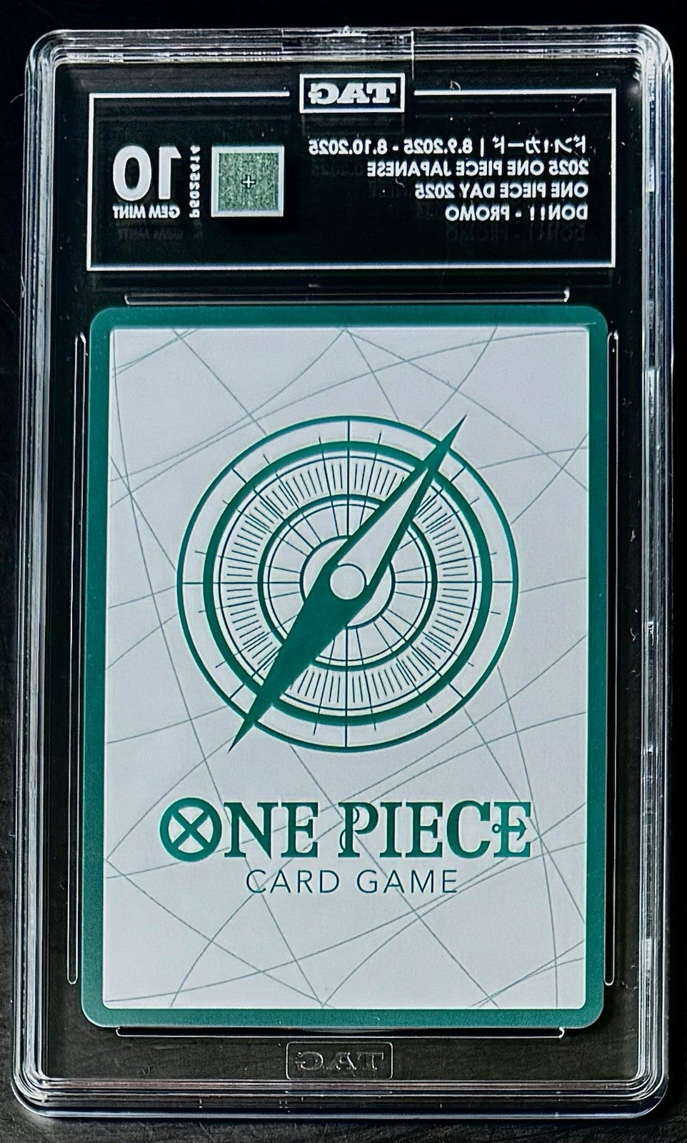 TAG 10 One Piece Day 2025 Don Card Promo - JP - Foil - One Piece Day - Graded