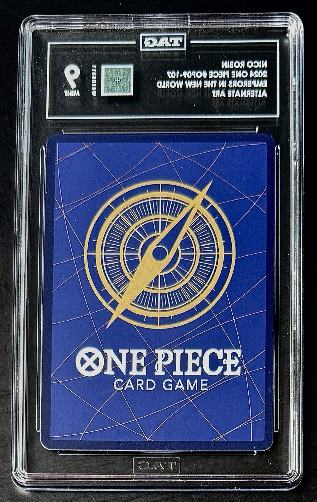 TAG 9 One Piece OP09-107 R* - Nico Robin - Alt Art - EN - Foil - Graded