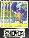 4x One Piece ST29-010 C Franky - ENG - Regular - Playset - TCG - NM/M