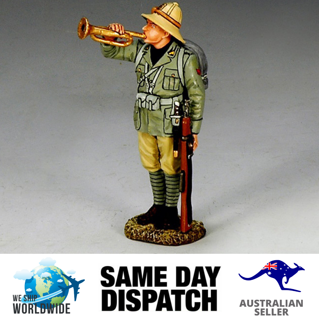 King & Country IF006 Italian Forces, At Attention Bugler MIB Retired