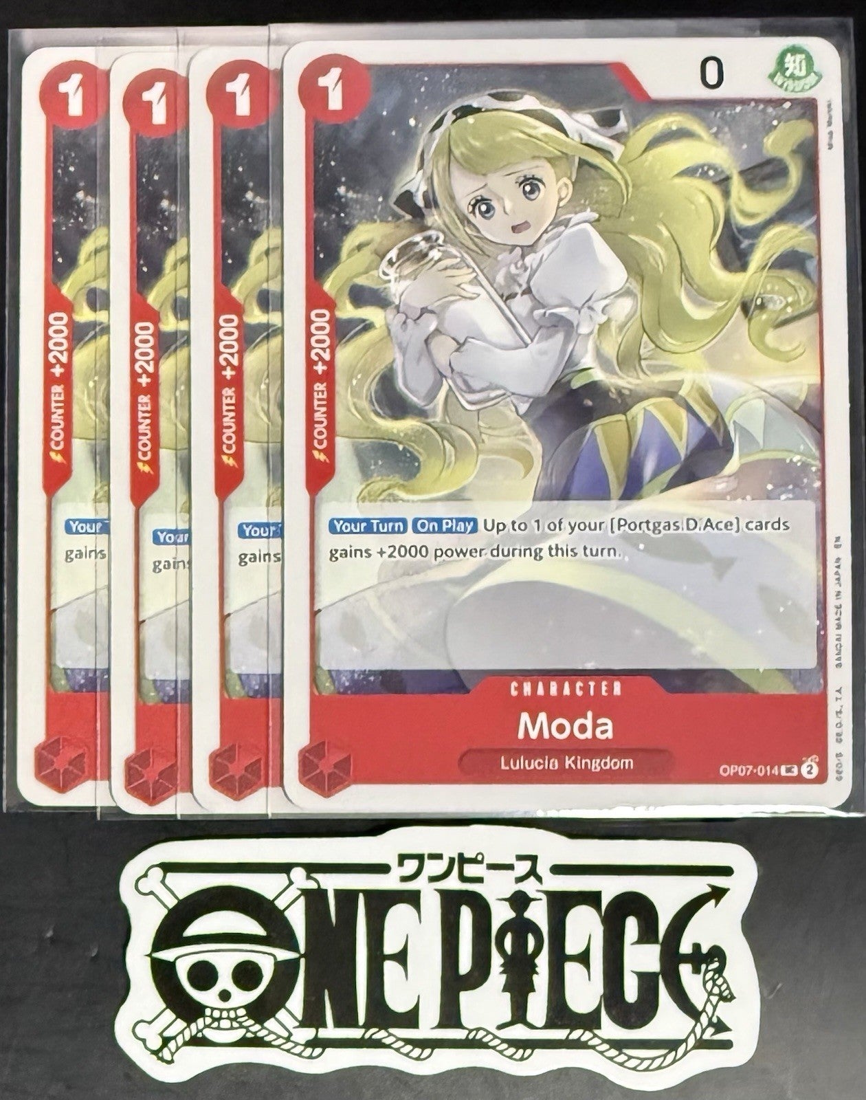 4x One Piece OP07-014 UC Moda - English - Regular - Play Set - NM/M