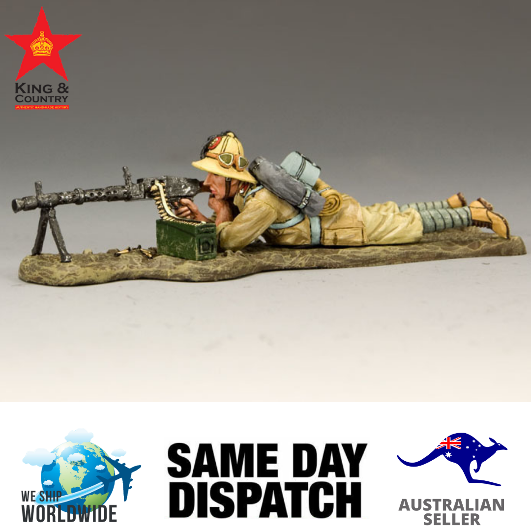King & Country IF020 Machine Gunner MIB Retired