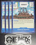 4x One Piece OP07-058 C Island of Women - English - Regular - Play Set - NM/M