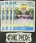 4x One Piece OP08-051 C Buckin - ENG - Regular - Play Set - TCG - NM/M