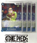 4x One Piece OP09-056 R Mr.3(Galdino) - Foil - English -  TCG - Mint