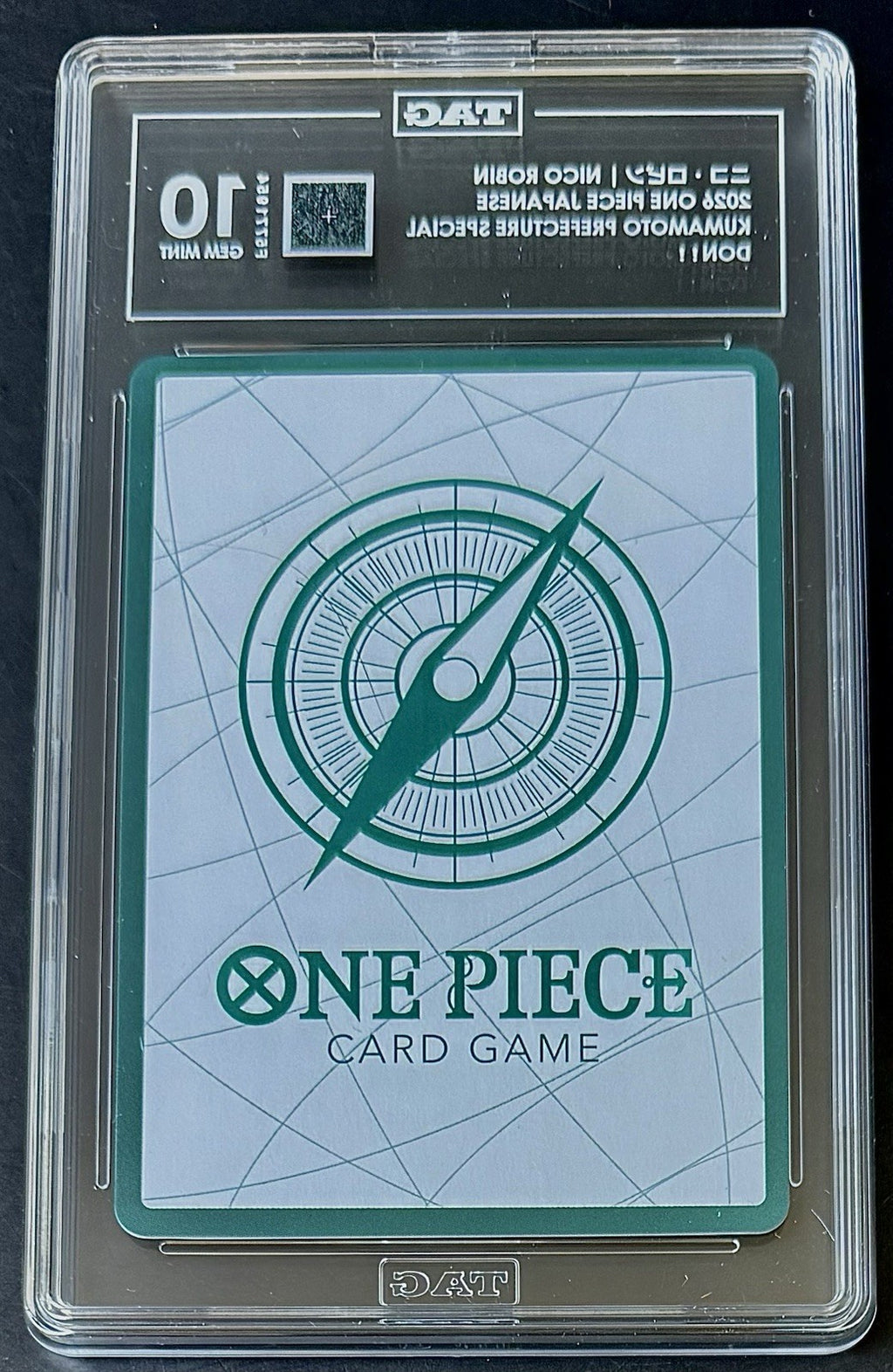 TAG 10 One Piece Don Card - Nico Robin - JP - Kumamoto Prefecture Special Don!!