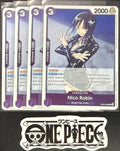 4x One Piece EB02-036 R Nico Robin - English - Foil - Play Set - TCG - Mint