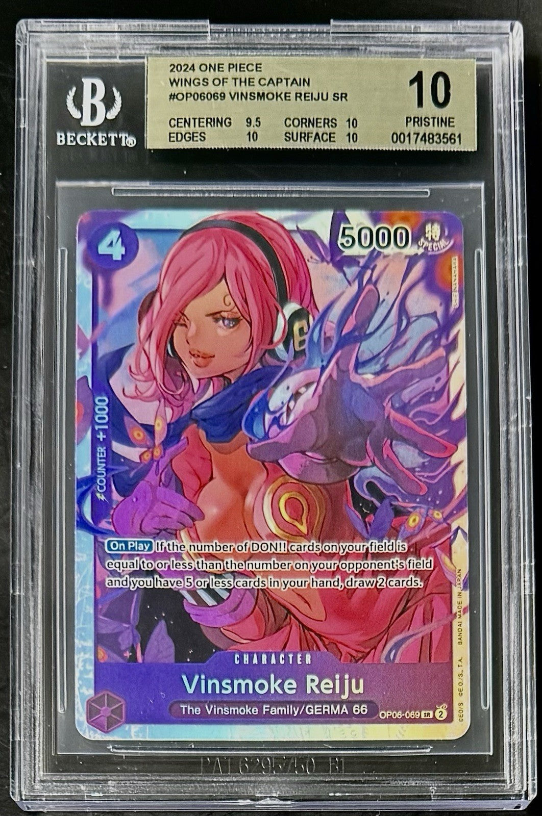 BGS 10 One Piece OP06-069 SR Vinsmoke Reiju - English - Wings of the Captain