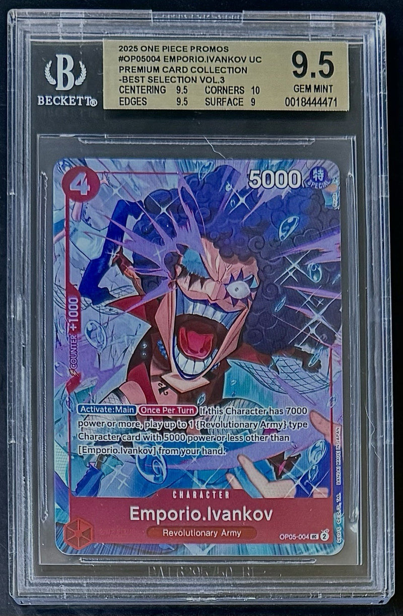 BGS 9.5 One Piece OP05-004 UC - Emporio.Ivankov - EN - Foil-Best Selection Vol.3