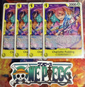 4x One Piece OP03-112 R Charlotte Pudding - English - Playset - TCG - NM/M