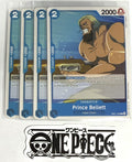 4x One Piece EB01-026 C Prince Bellett - ENG - Regular - Play Set - TCG - NM/M