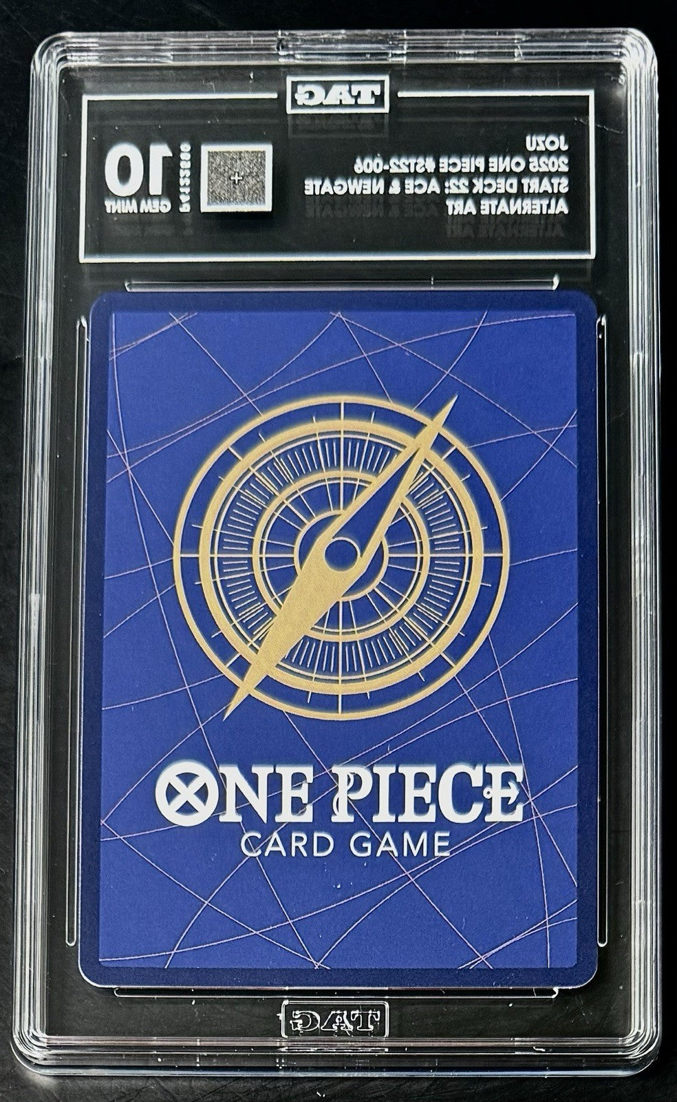 TAG 10 One Piece ST22-006 C* Jozu - Alt Art - EN - Foil - Ace & Newgate - Graded