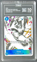 TAG 10 One Piece ST22-009 C* Vista - Alt Art- EN - Foil - Ace & Newgate - Graded