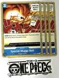 4x One Piece OP09-058 C - Special Muggy Ball - EN - Playset - TCG - NM/M