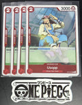 4x One Piece ST21-002 C Usopp - English - Foil - Playset - TCG - NM/M