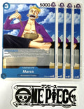 4x One Piece OP09-052 C Marco - English - Playset -  Regular - TCG - NM/M