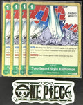 4 x One Piece OP12-038 C Two-Sword Style Rashomon- ENG - Regular - Playset -NM/M