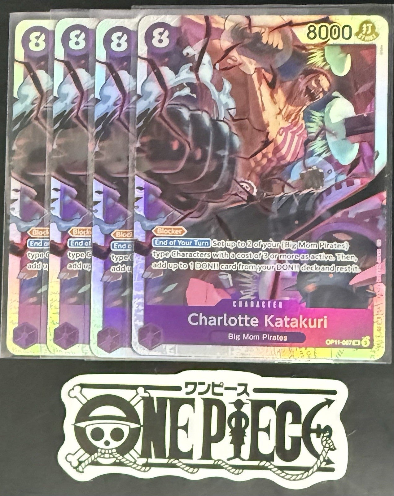 One Piece OP11-067 SR - Charlotte Katakuri - EN - Foil - Playset - TCG - NM/M